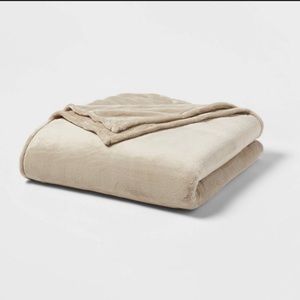 Micro Plush Bed Blanket (Twin) Brown Linen